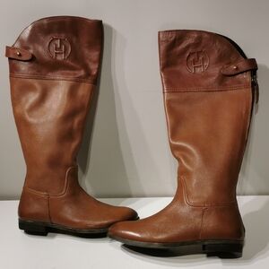 Tommy Hilfiger women's leather Brown boots